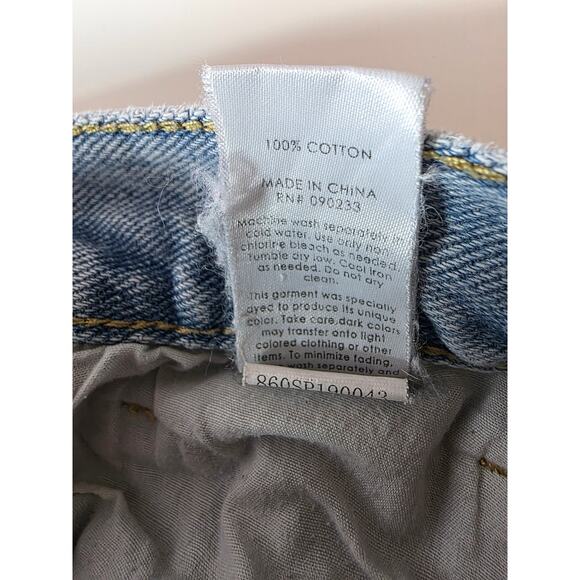 PACSUN Light Wash Distressed Denim Cut-Off Jean Shorts SZ 25" - Picture 8 of 9